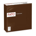 FATO Szalvéta Barna 33*33cm 2rtg.50db/csomag, 24 csomag/karton
