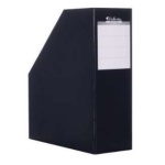 Iratpapucs, karton, 90 mm, VICTORIA OFFICE, fekete