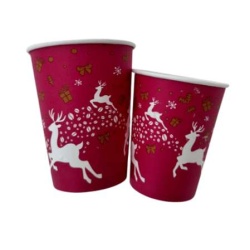 200 ml papírpohár, hőálló karácsonyi 50db/csomag