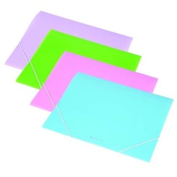 Gumis mappa PP Panta Plast A4 rózsaszín
