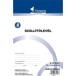 Szállítólevél 25x4 A/5 B.10-70/A/V