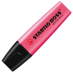 Szövegkiemelő, 2-5 mm, STABILO "Boss", rózsaszín