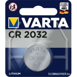 Gombelem, CR2032, 2 db, VARTA