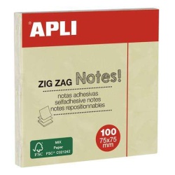 Jegyzettömb öntapadó Apli Z 75×75