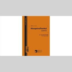 Készpénz fizetési számla 50×2 lap B.13-373/V. 1áfás Docuform