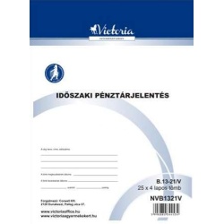 Időszaki pénztárjelentés 25x4, A4, B.13-21 Victoria